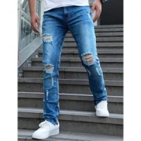 남성 일자 청 대미지 디테일 NEWTUSFAN Men Clothing Store J 163193