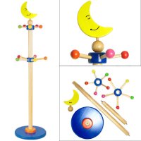 브알라 달님 옷걸이 원목 행거 어린이집 유치원 놀이방