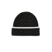 MARITHE FRANCOIS GIRBAUD KNIT SHORT BEANIE charcoal