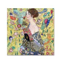 캔버스액자 클림트 - 부채 든 여인 Lady with Fan 14x14inch 35 6x35