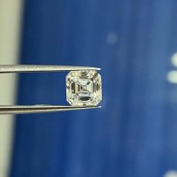 VS2 Asscher Cut 5x5mm VVS 루즈 모이사나이트 다이아몬드 스톤 펜던트 링 귀걸이