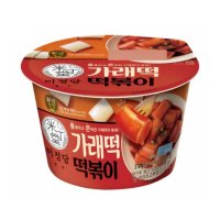 CJ 쫀득한 미정당 가래떡 떡볶이 310g 용기형 아이간식 떡볶이밀키트 매운떡볶이 술안주 존맛탱 분식