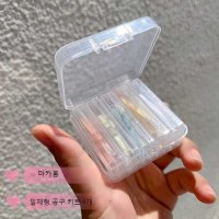 마카롱 컬러 콘택트 렌즈 빼는 집게 흡착 뽁뽁이 스틱 150개