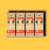 샘표 고단백 면 2종 세트 400g 소면 중면 총4개