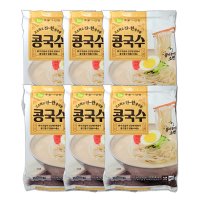 이가자연면 콩국수 160g X 6개 여름별미 라면보다 간단한 콩국수