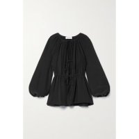 마티유 여성 Silk blouse 블라우스 TIEBL PLBLACK