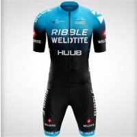 자전거라이딩복 사이클복HUUB-Ribble Weldtite Triatlon 한 벌 남성용 사이클링 에어로 스킨 슈트 자전거