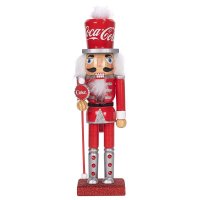 코카콜라 Coca-Cola Kurt S Adler 25 4cm10인치 나무 호두까기 인형 멀티컬러 CC6202 117220