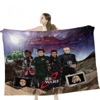 Red Dwarf Throw Blankets Airplane Travel Decoration Soft Warm Bedspread