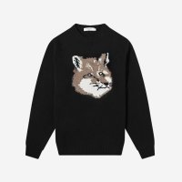 메종키츠네 메종 키츠네 빅 폭스 헤드 풀오버 니트 Maison Kitsune Big Fox Head Pullover Knit