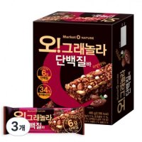 마켓오네이처 오리온 오 그래놀라 단백질바 12p 480g 3개