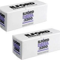 2 X ILFORD DELTA 3200 전문가용 흑백 인쇄 필름 120(6CM) ISO 3200(1921535)