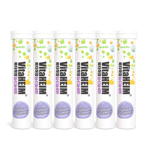 <b>누트릴로</b> 비타하임 발포비타민 칼슘 <b>마그네슘</b> 비타민D 15정 6통