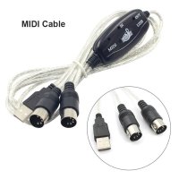 미디 컨트롤러 전문 MIDI 케이블 USB 입력-출력 PC-음악 전자 키보드 어댑터 코드