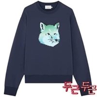 메종키츠네 카라티 반팔 메종 여우 MAISON KSUNE VIBRANT FOX HEAD RELAXED SWEATSHIRT size XSSML -