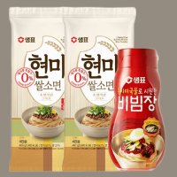 샘표 현미쌀소면2봉 샘표 비빔장 샘표 비빔면세트