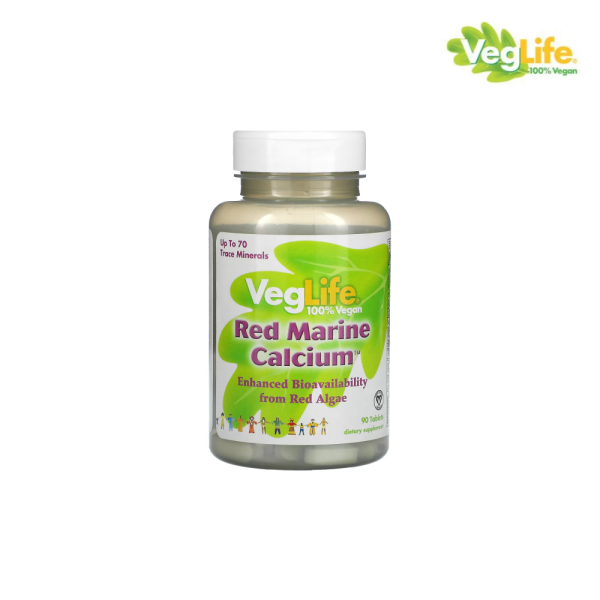<b>VegLife</b> 베지라이프 레드마린 칼슘 비건 90정 타블렛 홍조류 <b>마그네슘</b> Red Marine Calcium <b>Magnesium</b> vegan