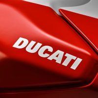 DUCATI 두카티 레터링스티커 두가티 오토바이 데칼 200x36mm 1개