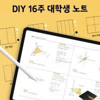 [ONGOO] DIY 16주 대학생 노트 굿노트 강의필기 pdf 템플릿 속지