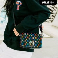 [MLB] 클래식 모노그램 레인보우 후디백 NY (BLACK)