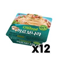 쉐푸드 쉐푸드 까르보나라스파게티 즉석조리 220g x 12개