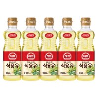 해표 식용유 900ml x 5개 콩기름 0.9L 콩100%