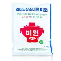 대상 아미노산 조미료 미원  1.5kg  1개