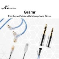 Kinera Gramr 이어폰 업그레이드 케이블 마이크 붐 포함 2.5 + 4.4mm 분리형 플러그