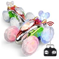 360 Tumbling Electric Controlled RC Stunt Dancing Car Flashing Light Dasher Vehicle Kids Remote Cont