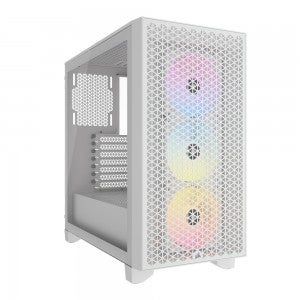 CORSAIR 3000D RGB AIRFLOW Tempered Glass (White)