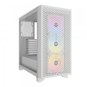 CORSAIR 3000D RGB AIRFLOW Tempered Glass (화이트)