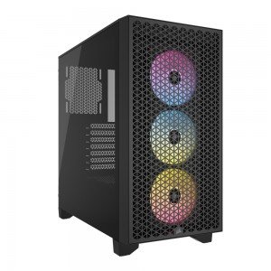 CORSAIR 3000D RGB AIRFLOW Tempered Glass (블랙)