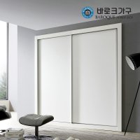 바로크가구 화이트 슬라이딩 7자 장롱세트 2070  장롱 2통(960x2) 207cm 7자  색상:장롱 2통(960x2) 207cm 7자