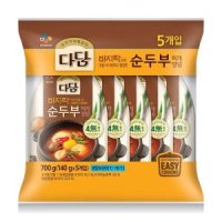 다담 바지락 순두부찌개 양념 140gx5