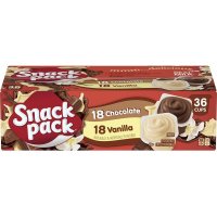 Snack Pack 스낵팩 쵸코 바닐라 푸딩 36개입 1개