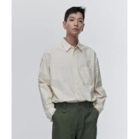 MUSINSA STANDARD 오버사이즈 옥스포드 셔츠 크림 OVERSIZE OXFORD SHIRT CREAM 131534