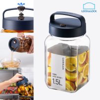 LocknLock 락앤락 매실청통 청담는유리병 담근주 밀폐 Glass Canister 1 5L 1개