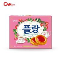 청우식품 CW청우 청우 플랑 딸기 160g 타르트 쿠키