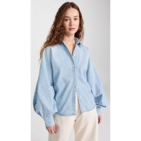 Made in Tomboy Claire Denim Shirt with Balloon Sleeve