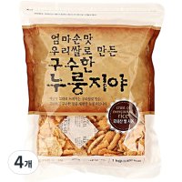 바른들식품 누룽지 엄마손맛 우리쌀로 만든 구수한 누룽지야 1kg 2개