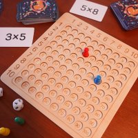 99 곱셈 팁 테이블 암송 수학 게임 곱셈 팁 보드 게임