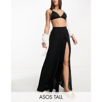 ASOS 톨 더블 스플릿 비치 사롱 치마 in