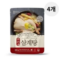 참스토리 삼계탕 즉석 간편 재료 밀키트 900g 4개