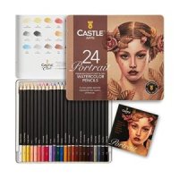 Castle Art Supplies 캐슬아트 수채화 연필 세트 24가지 드로잉 취미