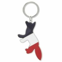 메종키츠네 TRICOLOR FOX KEYRING 트리컬러 폭스 키링 AU06500AM1002MUM001