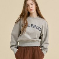 스튜디오앤파르크 WOMEN Tuileries Cropped Sweatshirt Melange MG P9JTL03W1