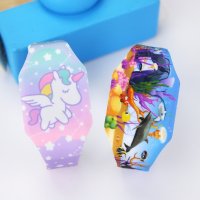 발광 유니콘 시계 여아 오션 월드 LED 전자 Reloj Infantil