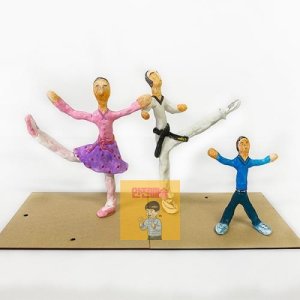 점토 지점토 뼈대 사람 만들기 키트 초등고 중고등 DIY 미술 재료 KIT