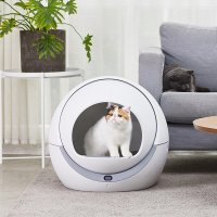 벨류하우스 고양이자동화장실 자동 청소 고양이 침대 팬 샌드박스 실내 변기