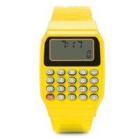 어린이시계 아이 시계 크리 에이 티브 Led 디지털 실리콘 전자 계산기 montre enfants reloj children